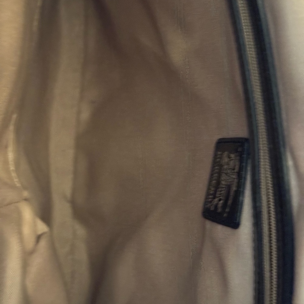Burberry Black and Beige Check Shoulder Bag - Picture 8 of 11